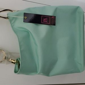 JPK Paris 75 Nylon/canvas Bucket Purse Tahitian Blue